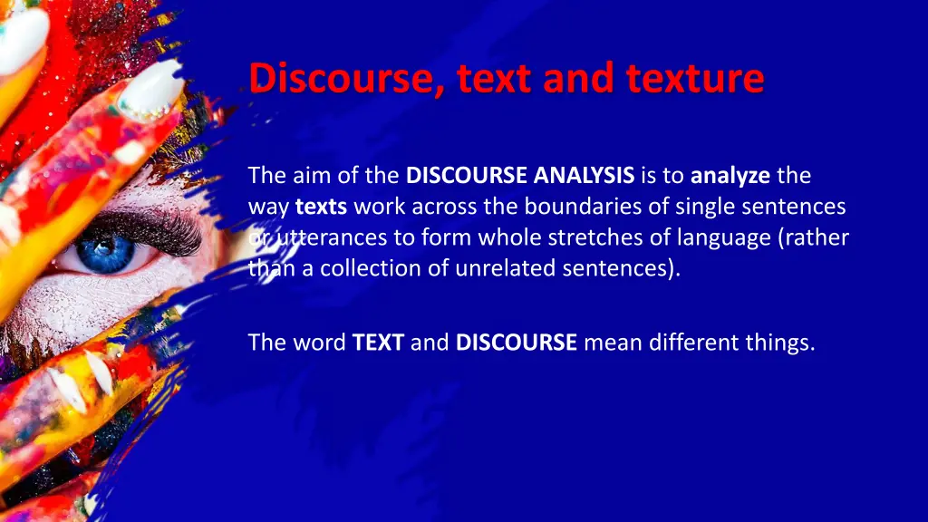 discourse text and texture