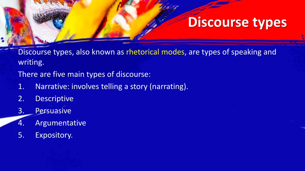 discourse types