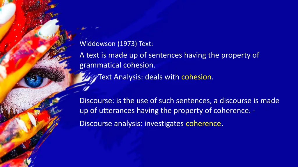 widdowson 1973 text a text is made