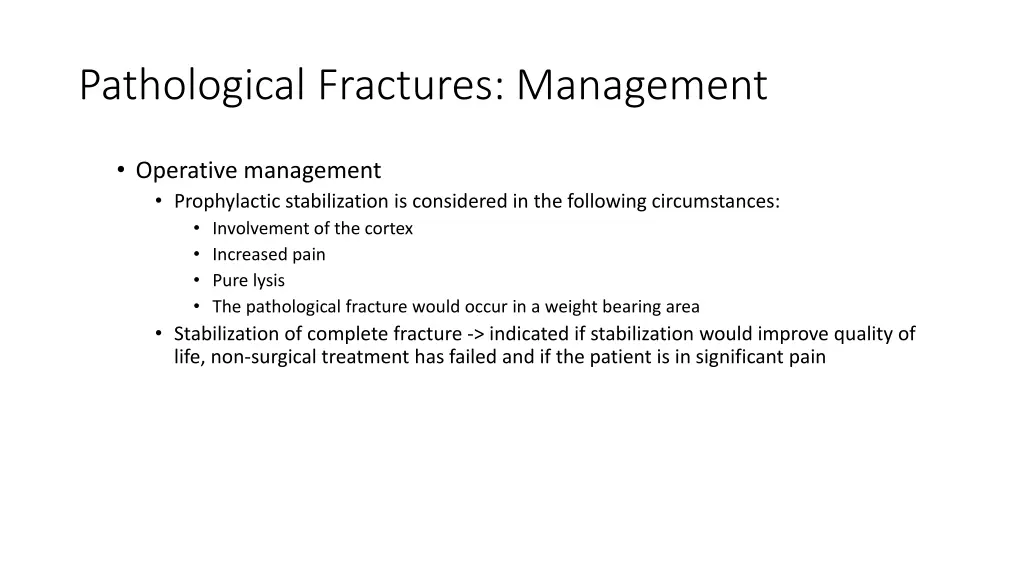 pathological fractures management 1