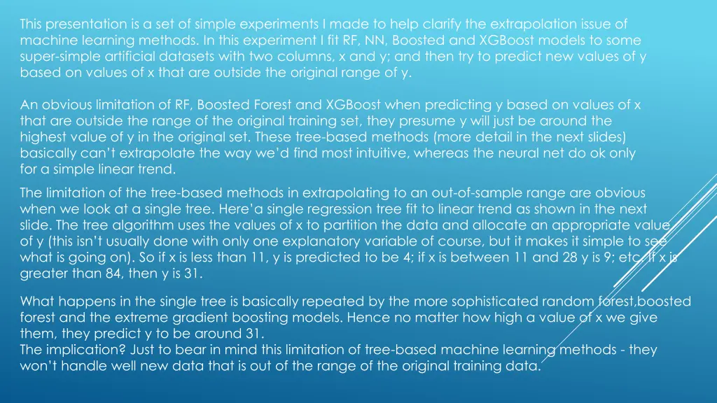 this presentation is a set of simple experiments