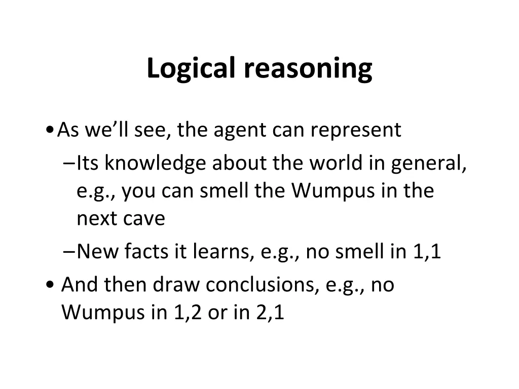 logical reasoning