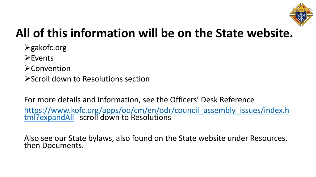 all of this information will be on the state