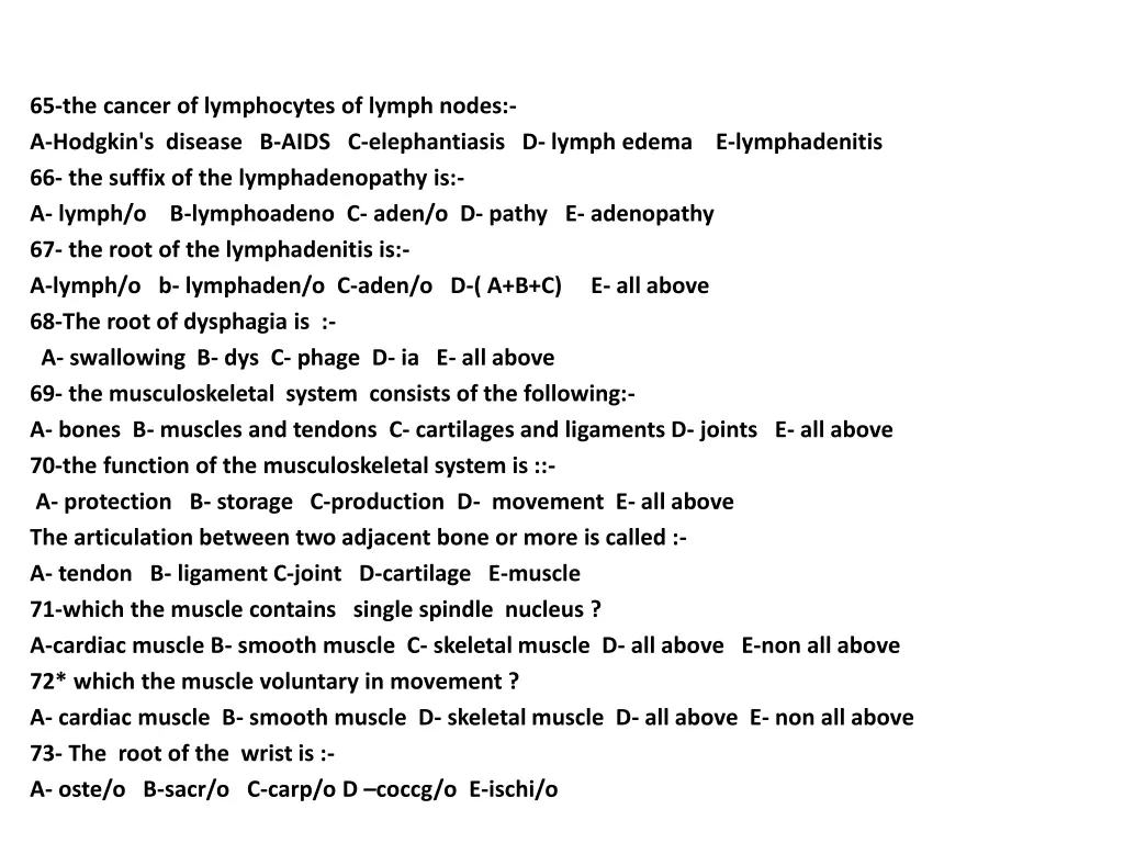 65 the cancer of lymphocytes of lymph nodes