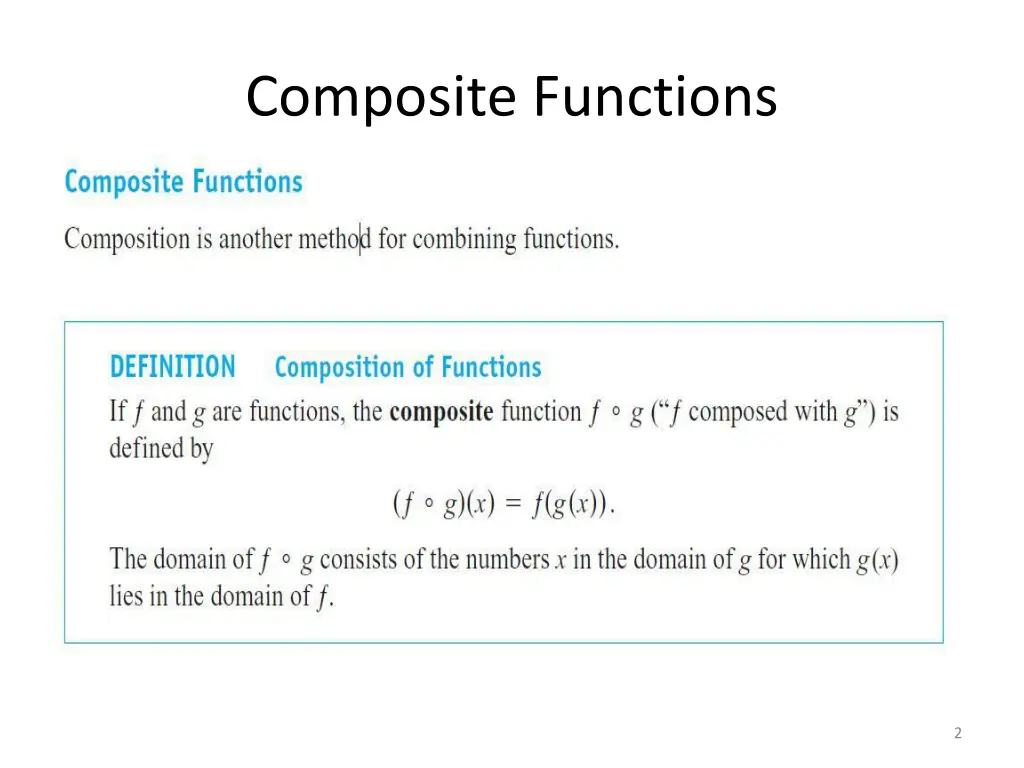 composite functions
