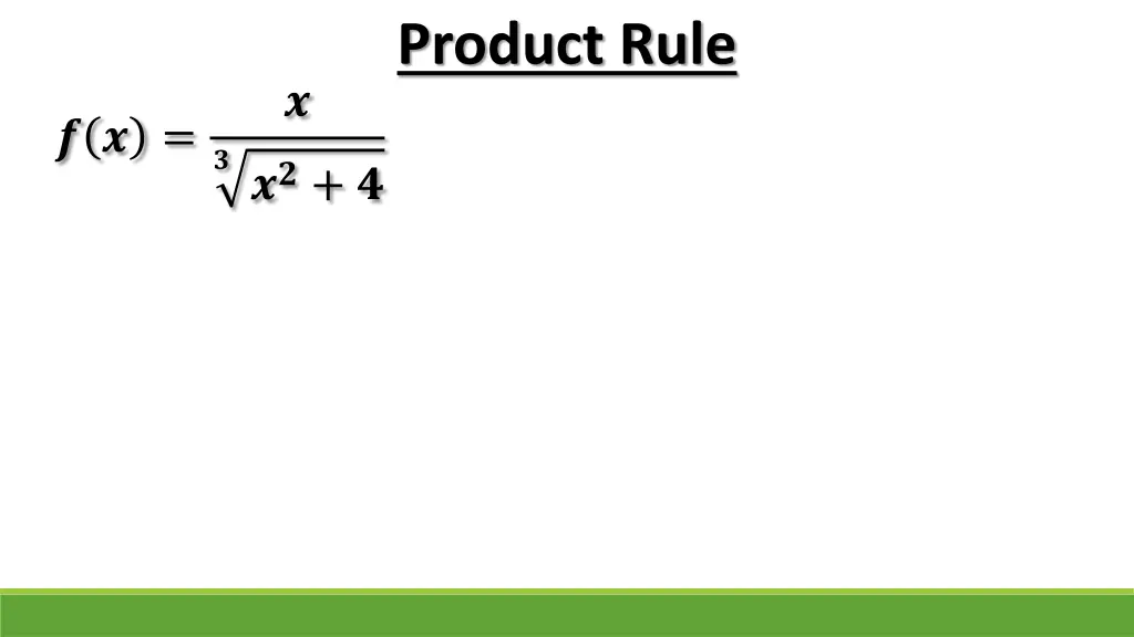 product rule