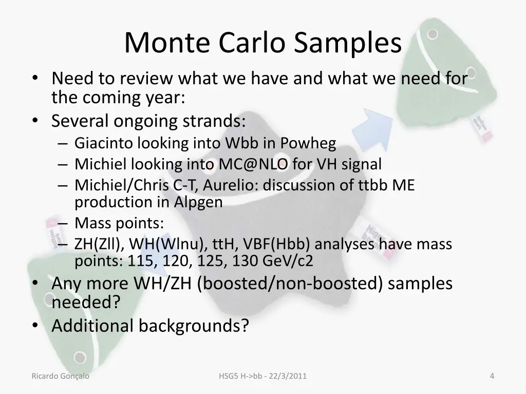 monte carlo samples need to review what we have