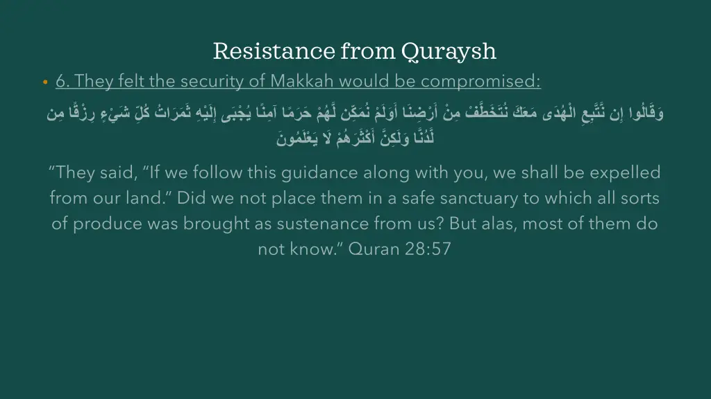 resistance from quraysh 6