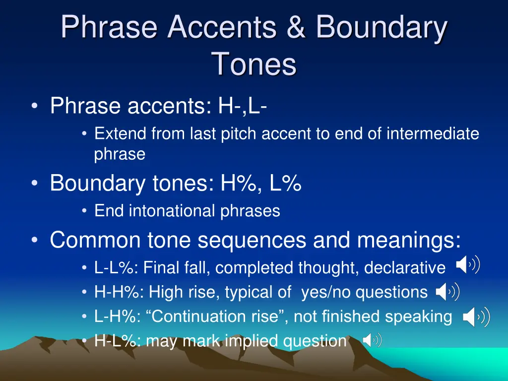 phrase accents boundary tones phrase accents