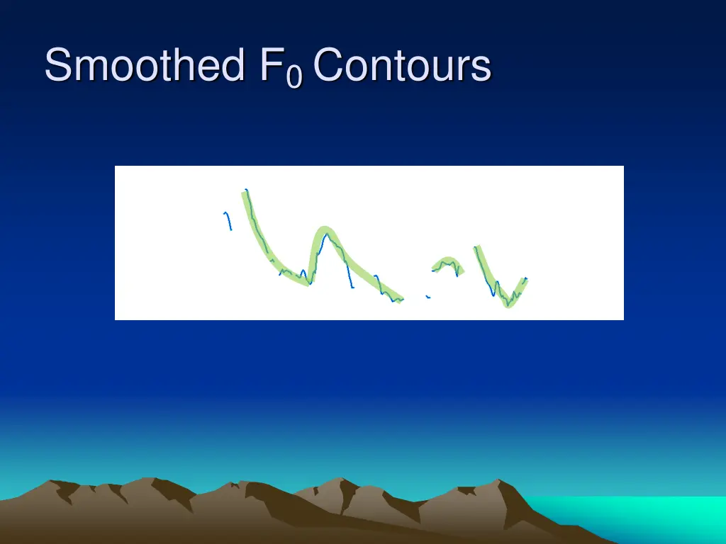 smoothed f 0 contours