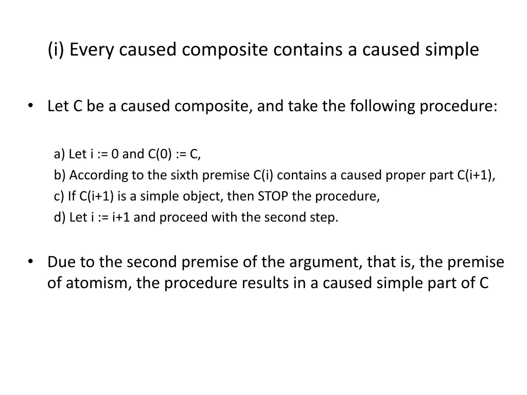 i every caused composite contains a caused simple