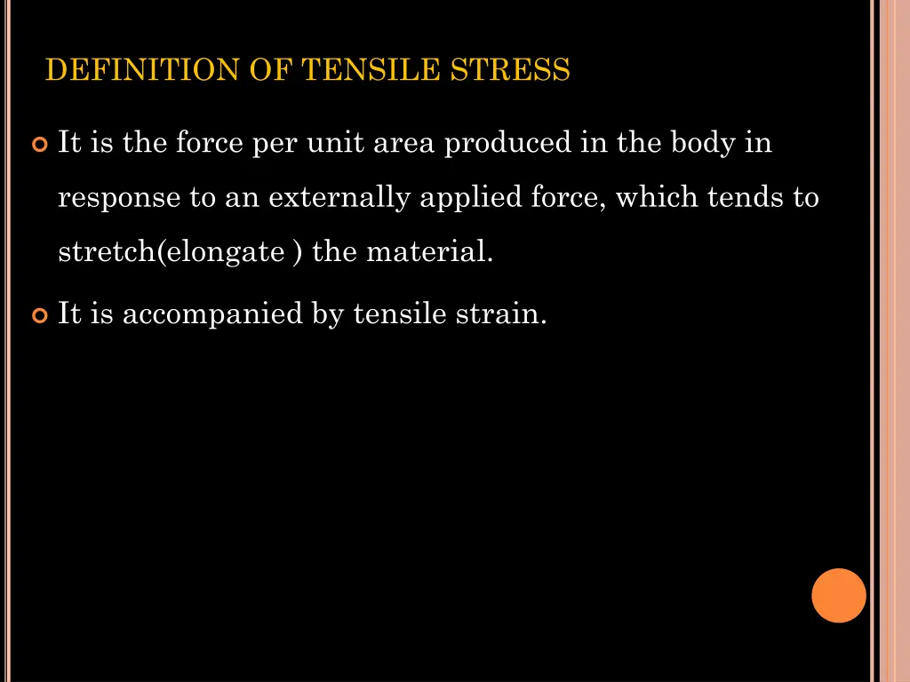 definition of tensile stress