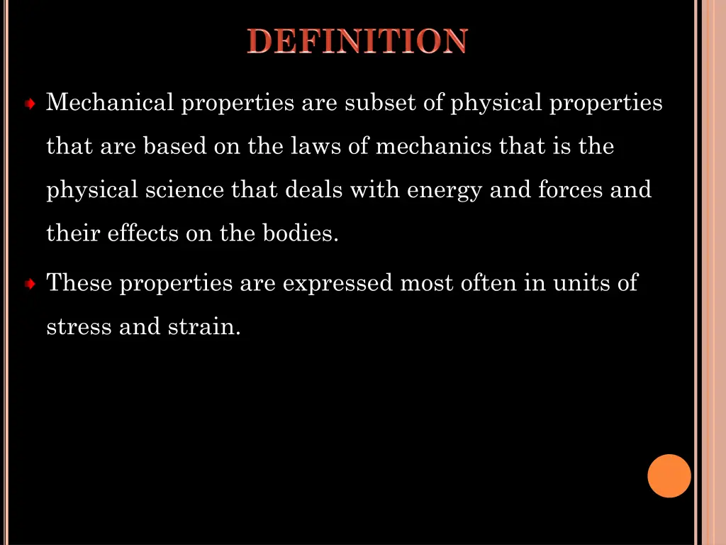 mechanical properties are subset of physical