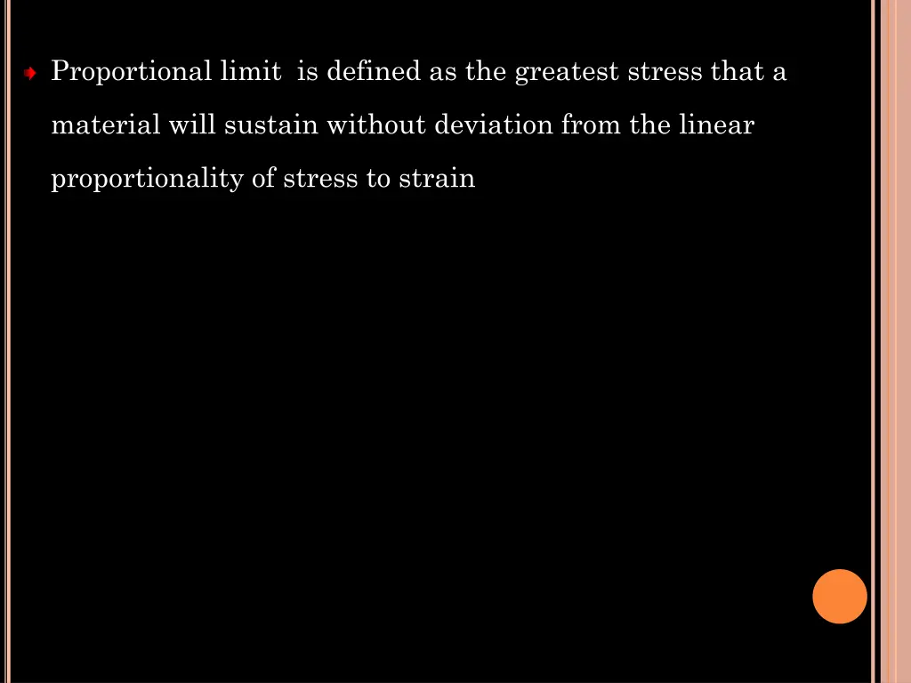 proportional limit is defined as the greatest