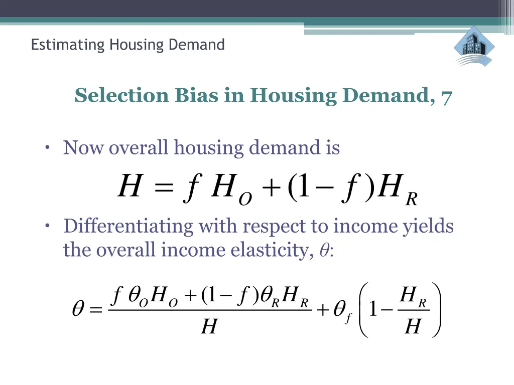 estimating housing demand 23