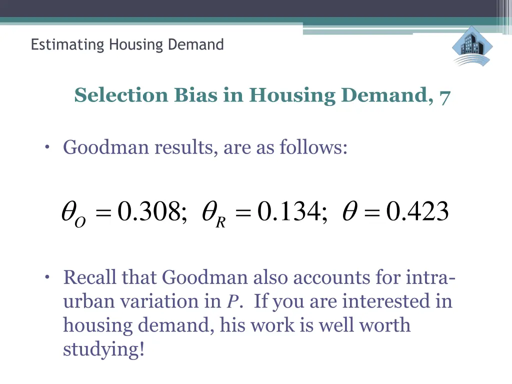 estimating housing demand 24