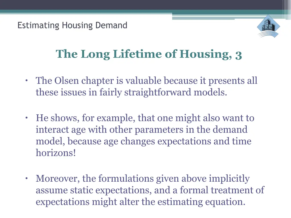 estimating housing demand 27