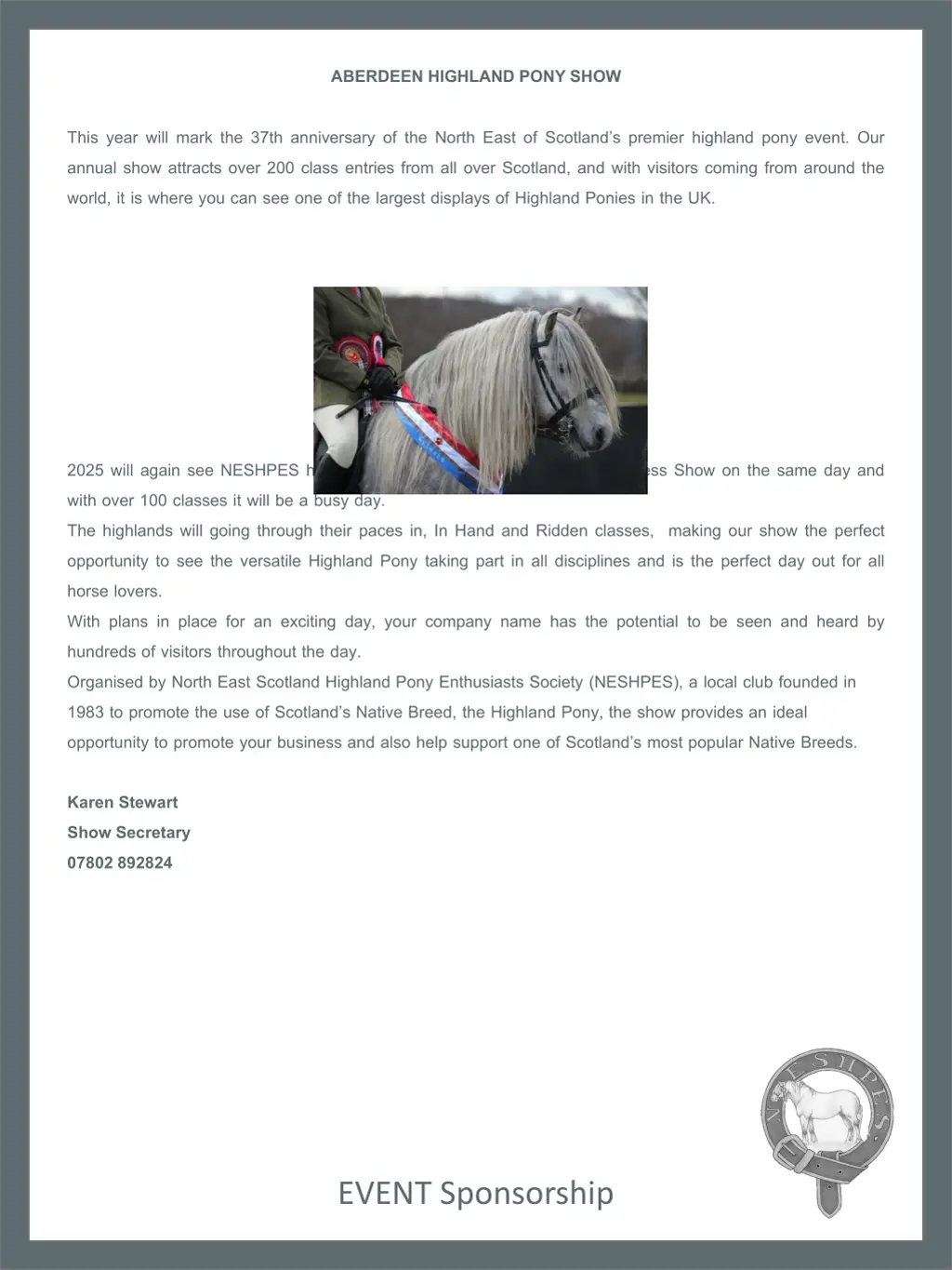 aberdeen highland pony show