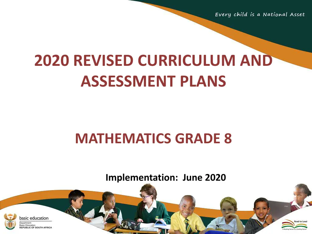 2020 revised curriculum and assessment plans