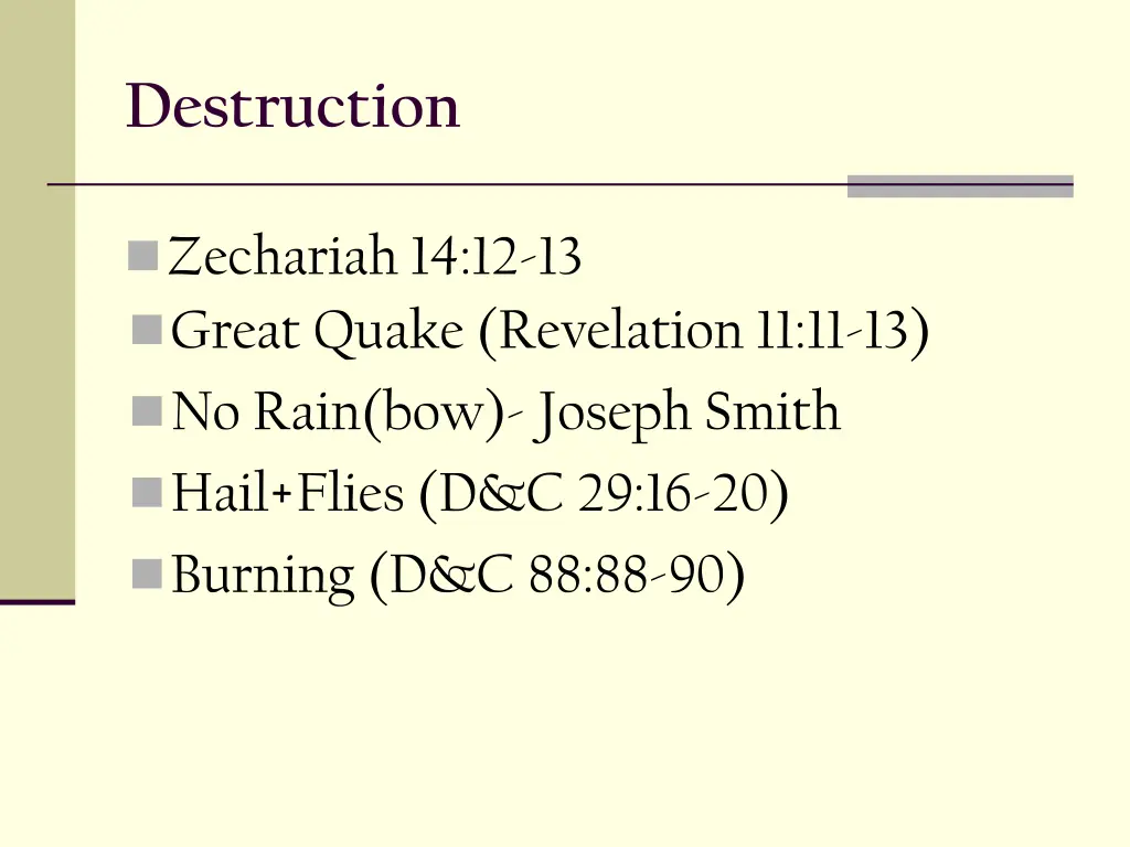 destruction