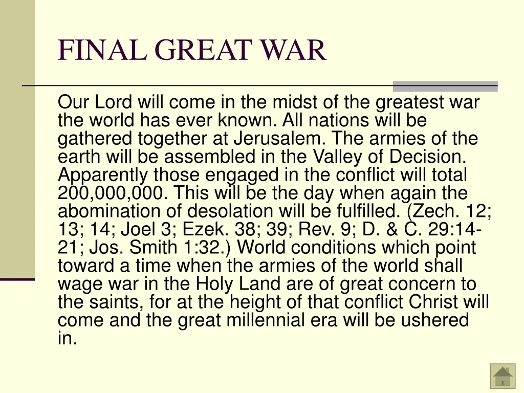 final great war