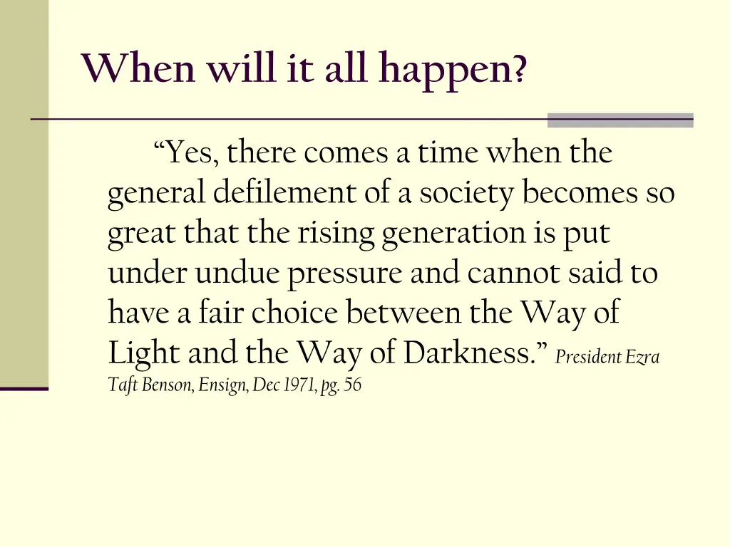when will it all happen