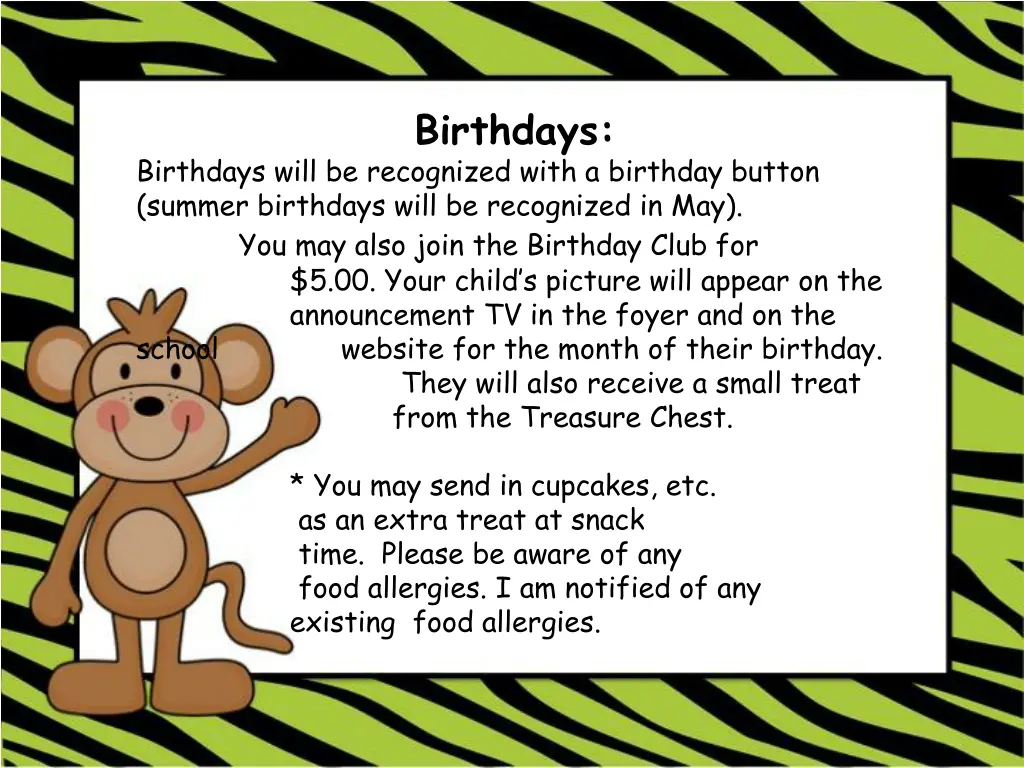 birthdays