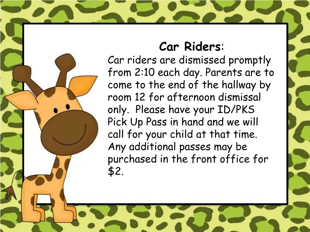 car riders