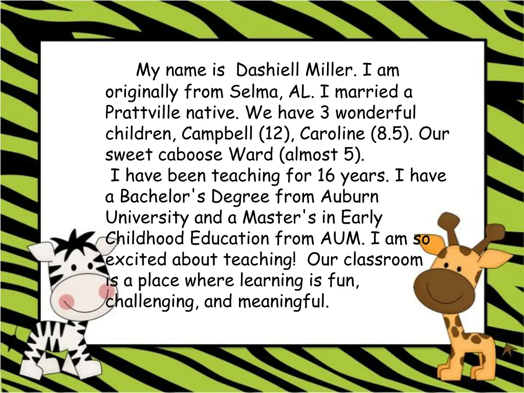 my name is dashiell miller i am originally from