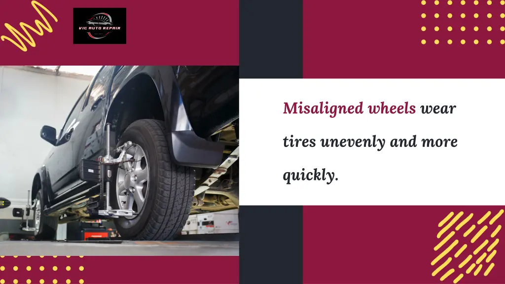 misaligned wheels wear
