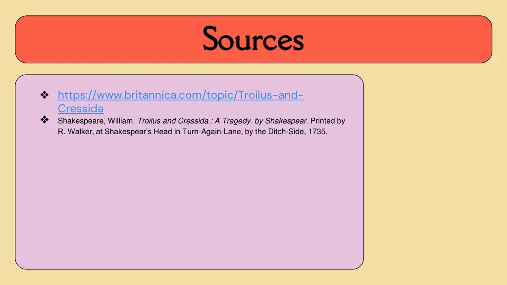 sources sources