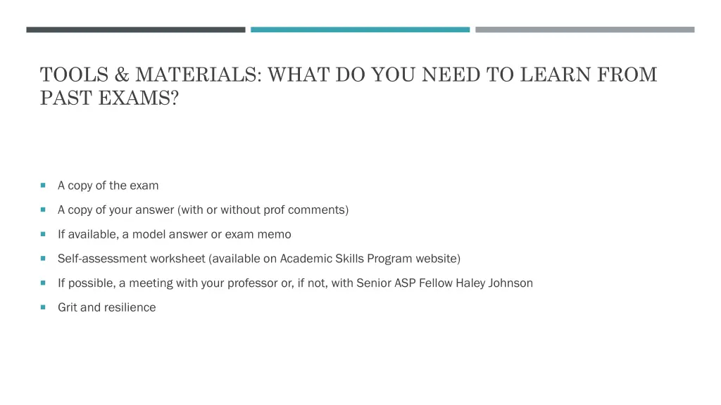 tools materials what do you need to learn from