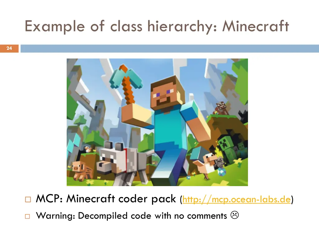 example of class hierarchy minecraft