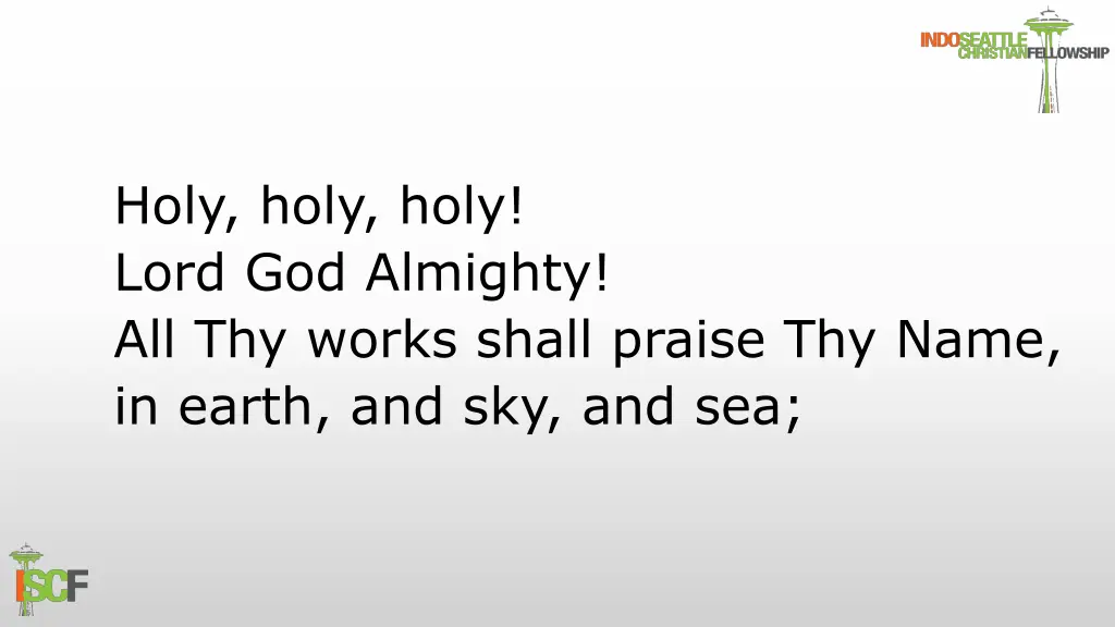 holy holy holy lord god almighty all thy works