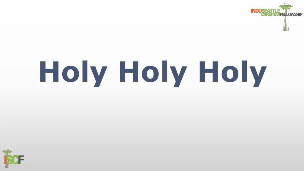holy holy holy