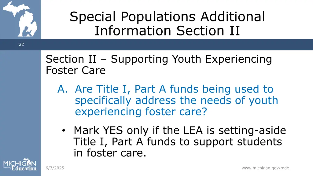 special populations additional information 1