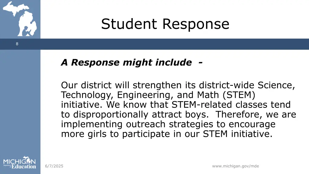 student response