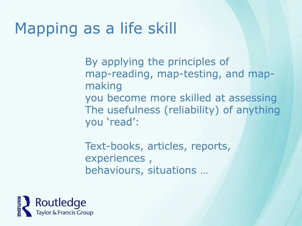 mapping as a life skill