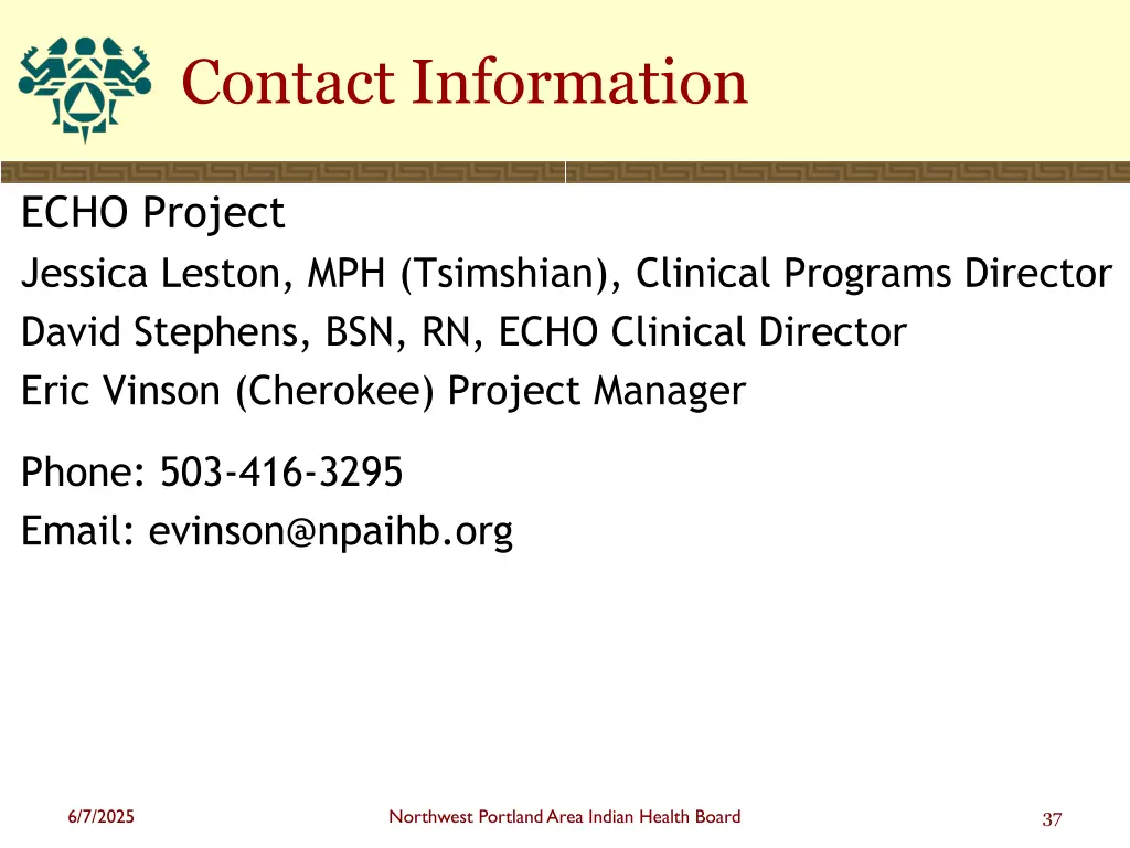 contact information