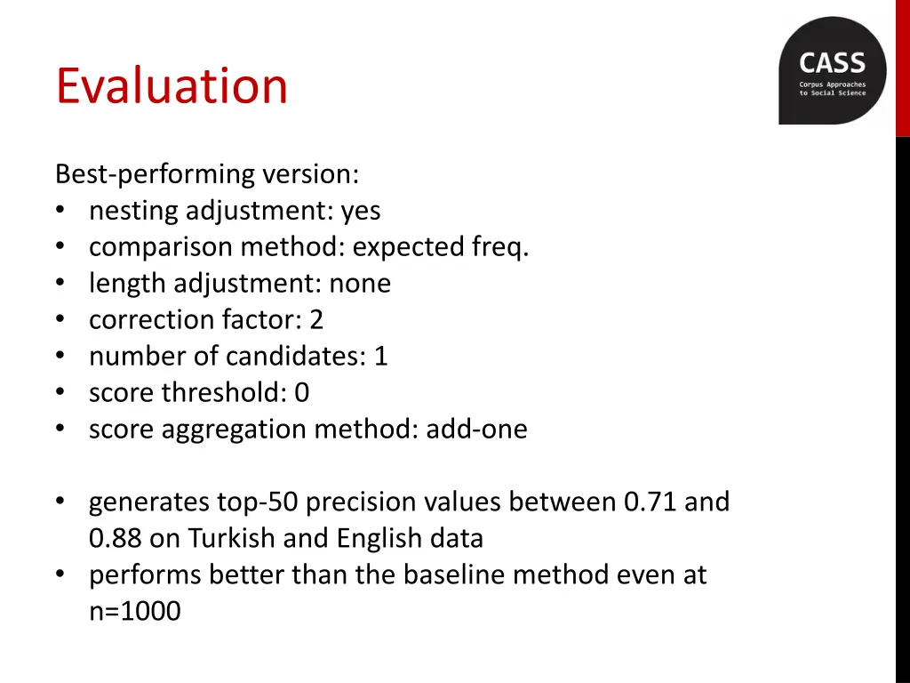 evaluation 1