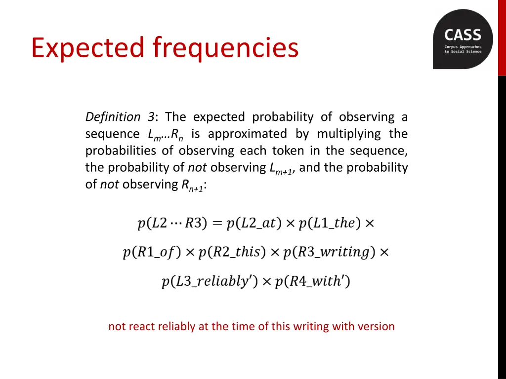 expected frequencies 2