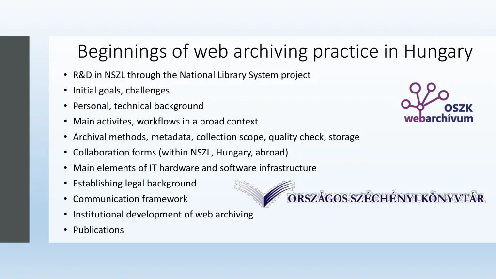beginnings of web archiving practice in hungary