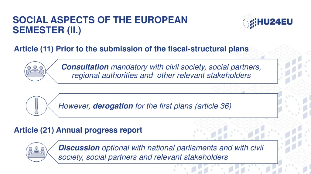 social aspects of the european semester ii