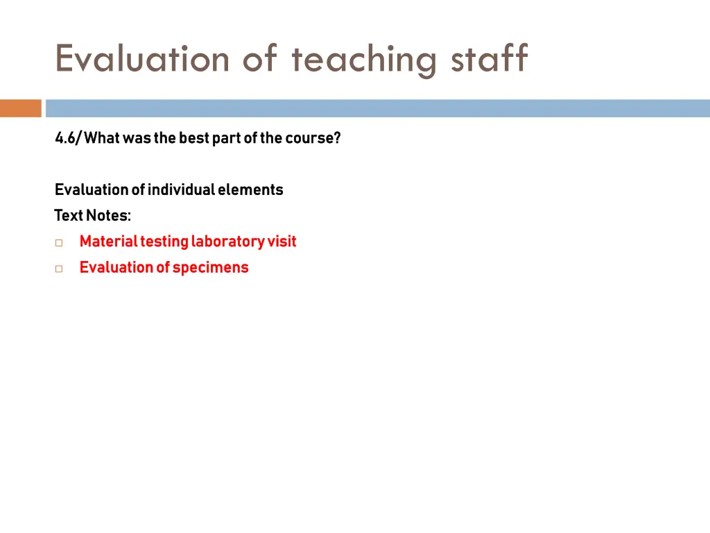evaluation of teaching staff 5