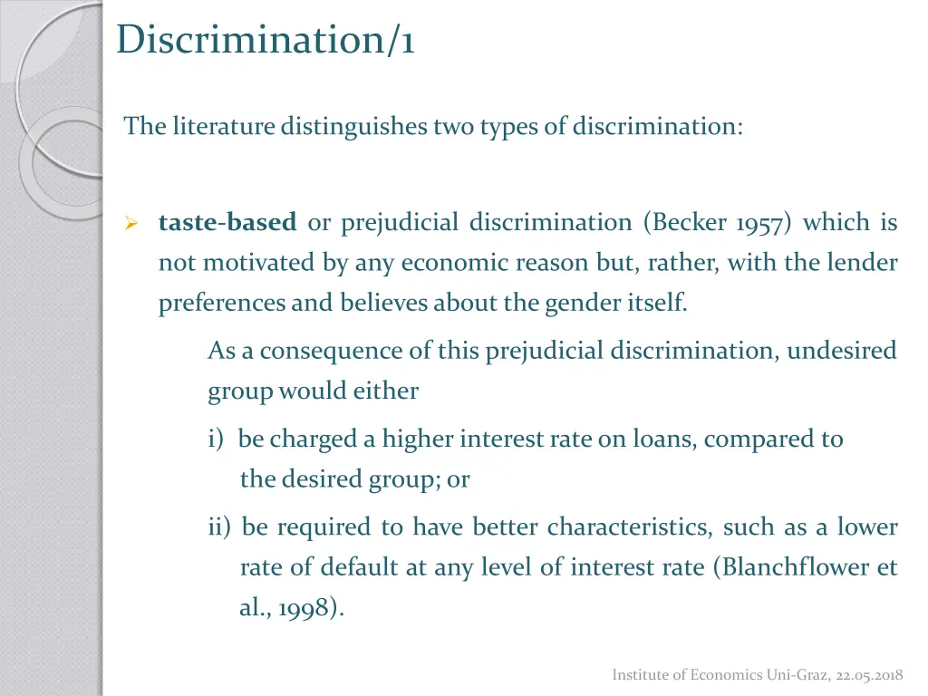 discrimination 1