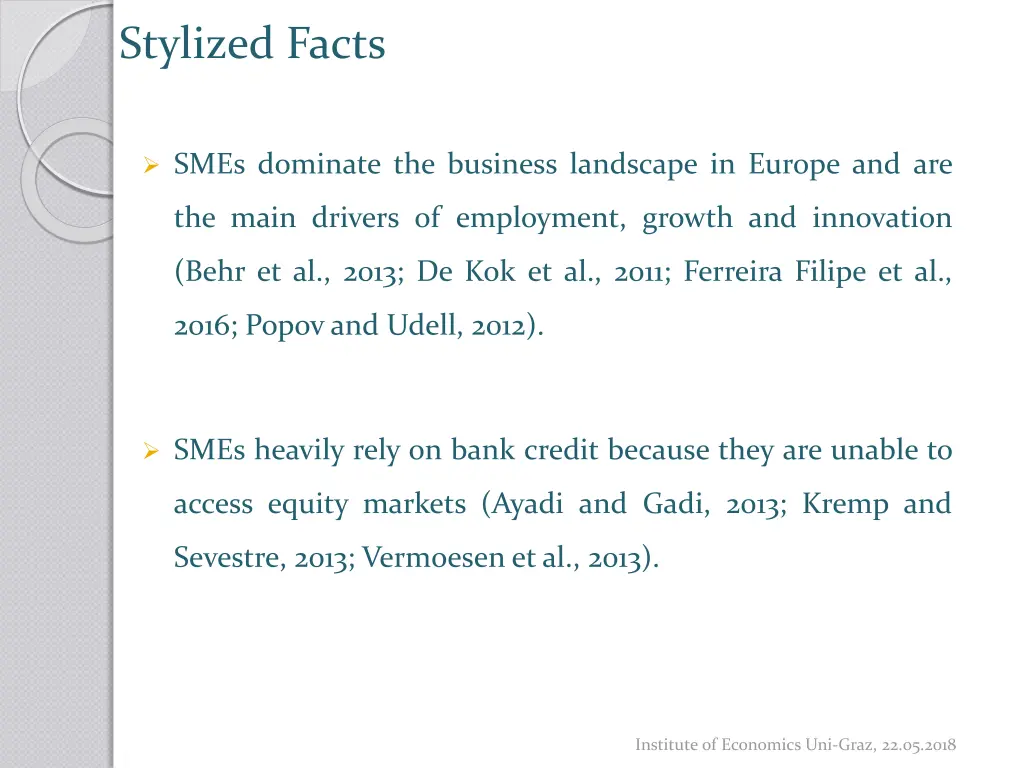 stylized facts