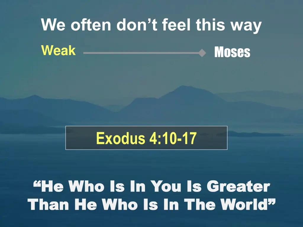 we often don t feel this way