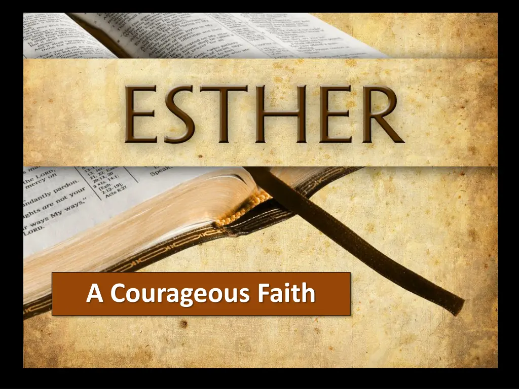 a courageous faith