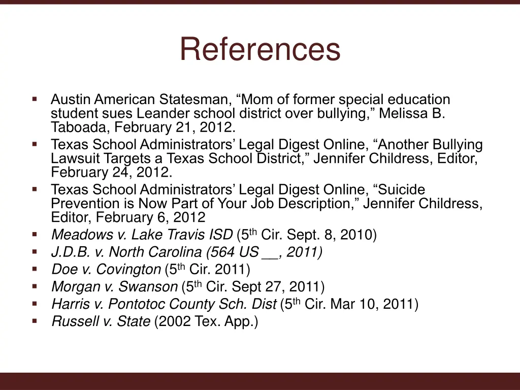 references