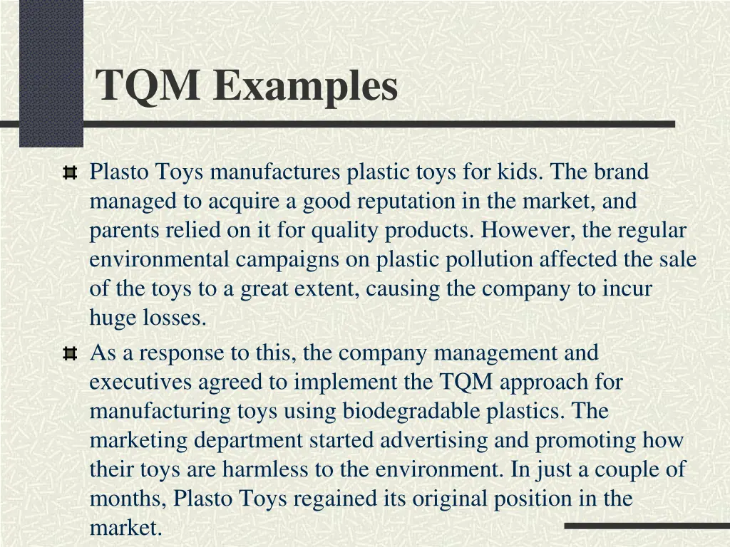 tqm examples